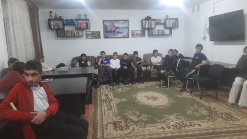 Участник СВО, выпускник  Асалиев Замин Ибрагимович в гостях у воспитанников детского дома